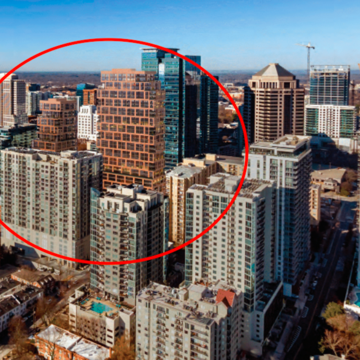 Images: Two-tower project begins ascent over Midtown